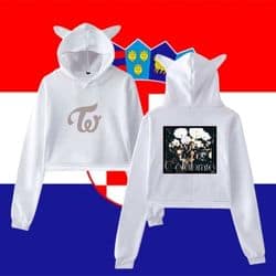 Kpop merch hoodies featuring popular band logos and designs, perfect for fans to showcase their favorite groups.