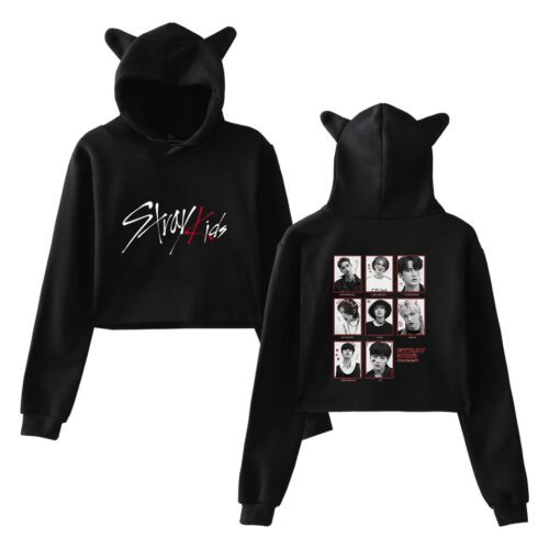 Stray Kids No Easy Cropped Hoodie #3