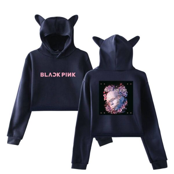 Blackpink Ready for Love Cropped Hoodie #1 - Image 3