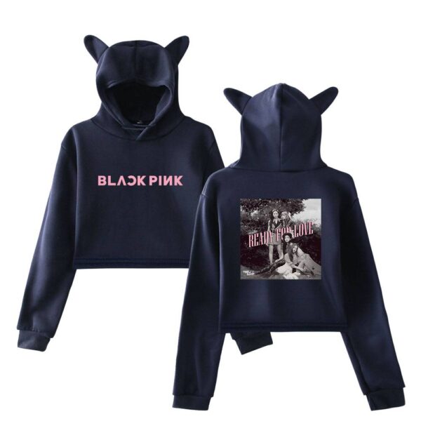 Blackpink Ready for Love Cropped Hoodie #2 - Image 3