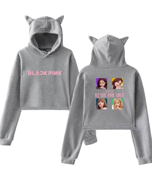 Blackpink Ready for Love Cropped Hoodie #4
