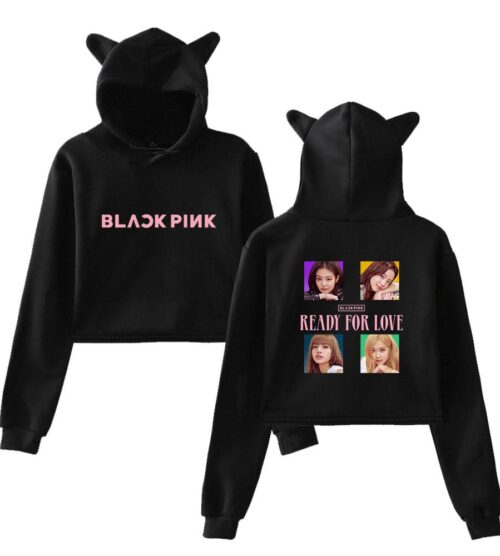Blackpink Ready for Love Cropped Hoodie #4