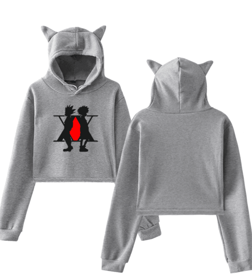 Hunter x Hunter Cropped Hoodie #4