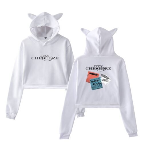 Itzy Chesire Cropped Hoodie #1