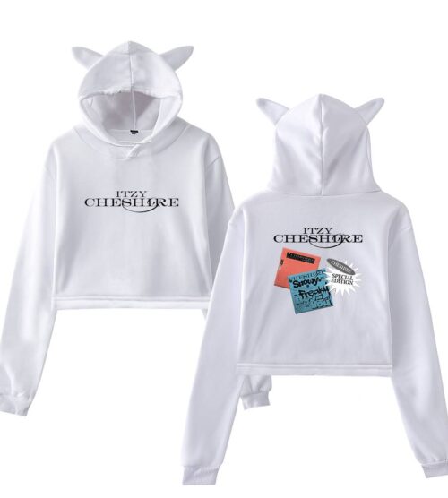 Itzy Chesire Cropped Hoodie #1