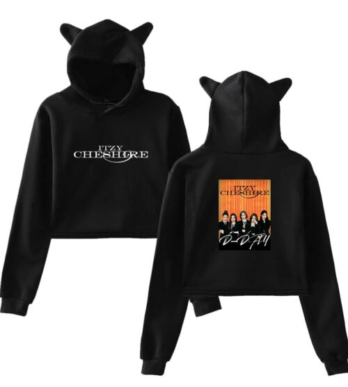Itzy Chesire Cropped Hoodie #2