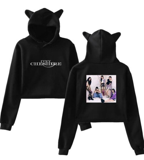 Itzy Chesire Cropped Hoodie #3