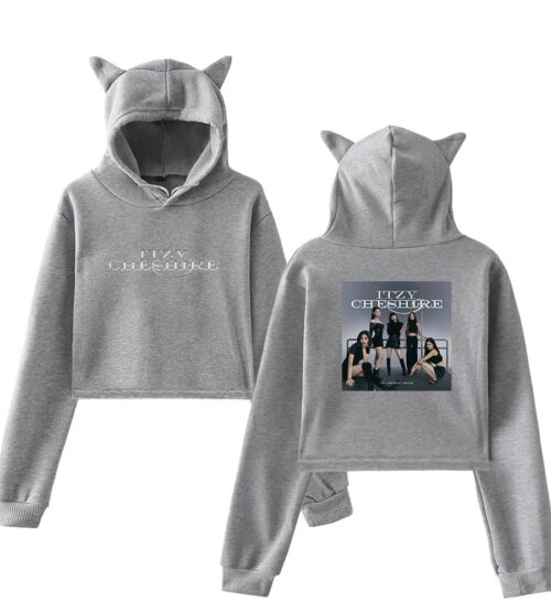 Itzy Chesire Cropped Hoodie #4