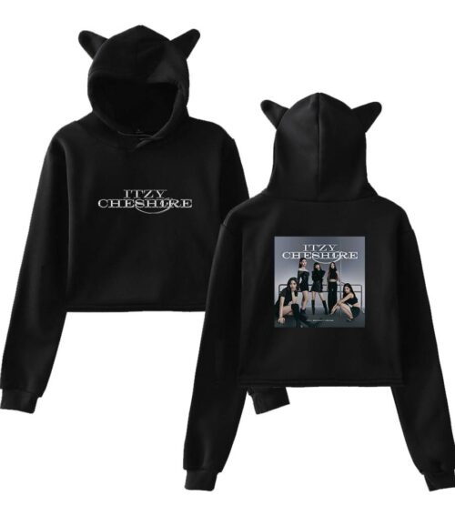 Itzy Chesire Cropped Hoodie #4