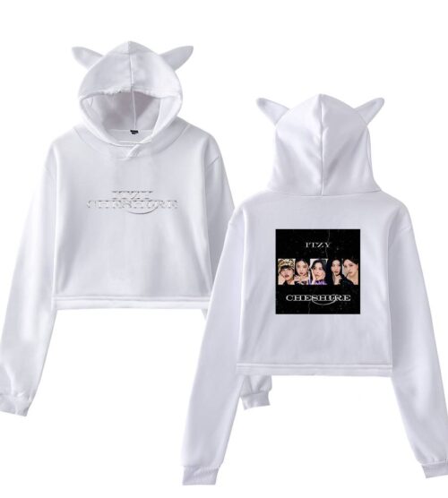Itzy Chesire Cropped Hoodie #5