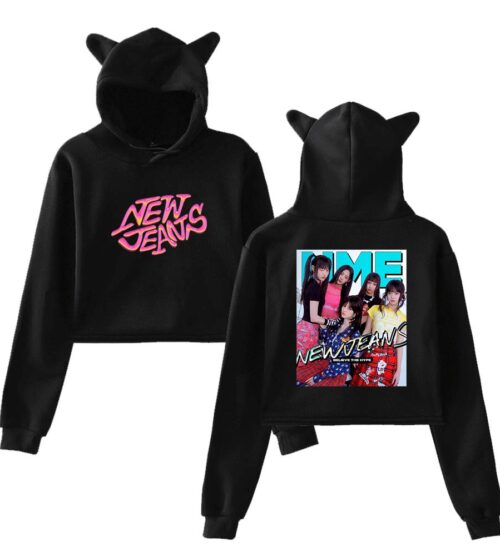New Jeans Kpop Cropped Hoodie #5
