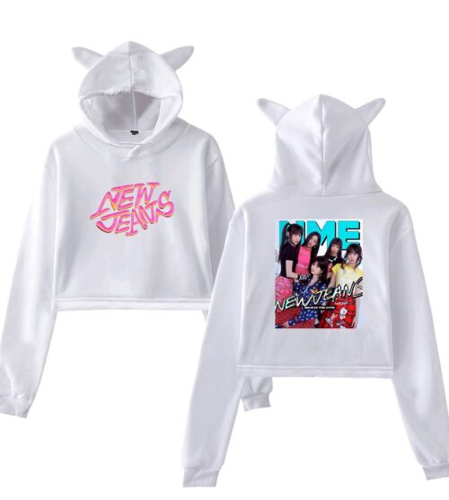 New Jeans Kpop Cropped Hoodie #5