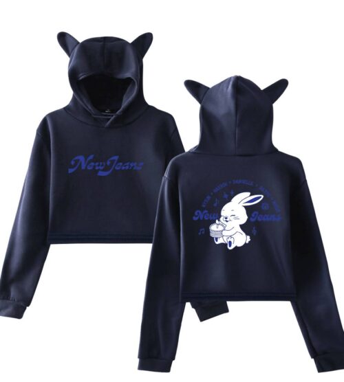 New Jeans Kpop Cropped Hoodie #7