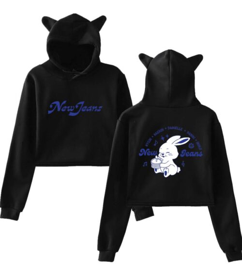 New Jeans Kpop Cropped Hoodie #7