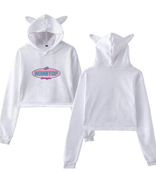 Oh My Girl Cropped Hoodie #1