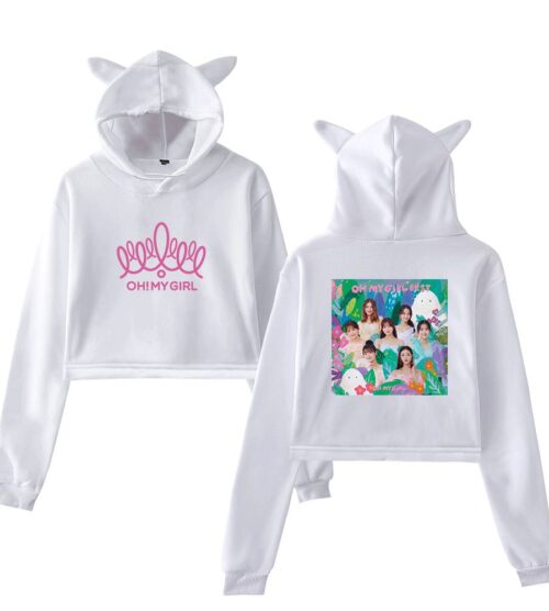 Oh My Girl Cropped Hoodie #2
