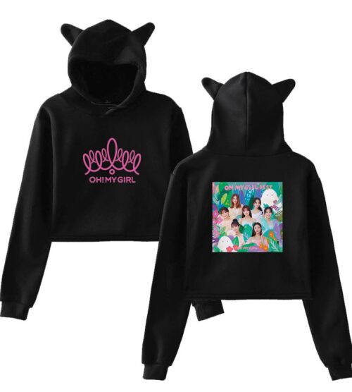 Oh My Girl Cropped Hoodie #2
