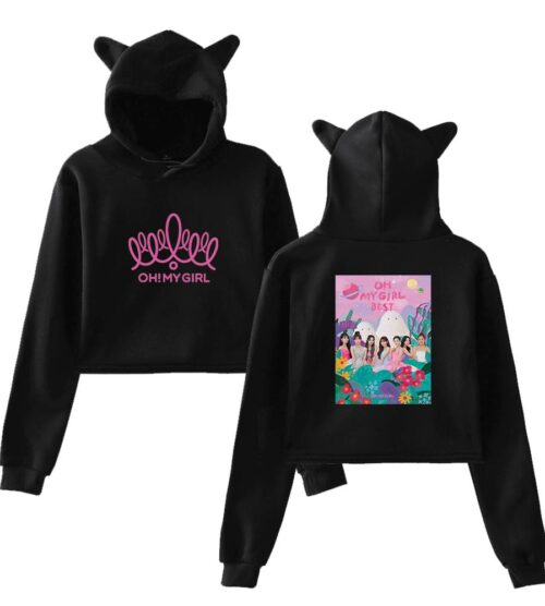 Oh My Girl Cropped Hoodie #3