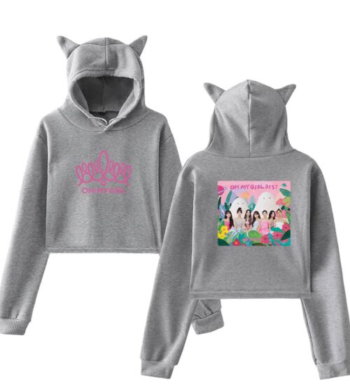 Oh My Girl Cropped Hoodie #4