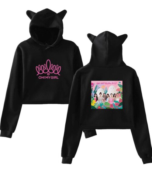 Oh My Girl Cropped Hoodie #4