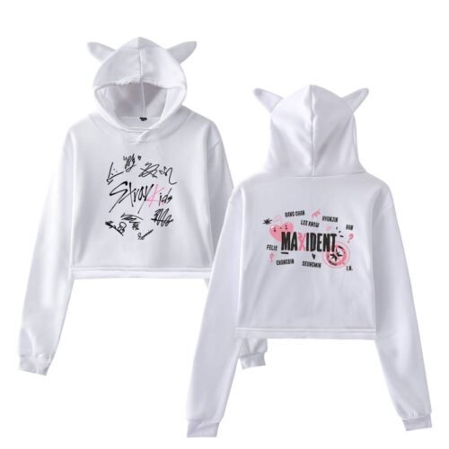 Stray Kids Maxident Cropped Hoodie #1