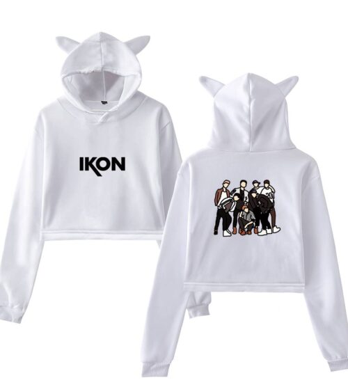 iKon Cropped Hoodie #1