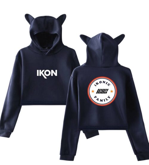 iKon Cropped Hoodie #3