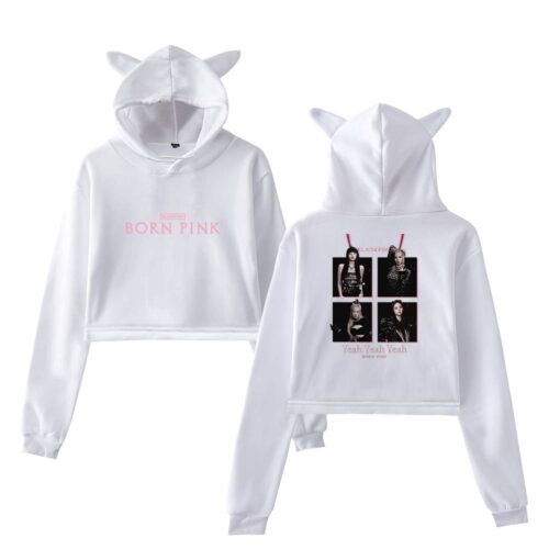 Blackpink Born Pink Cropped Hoodie #5