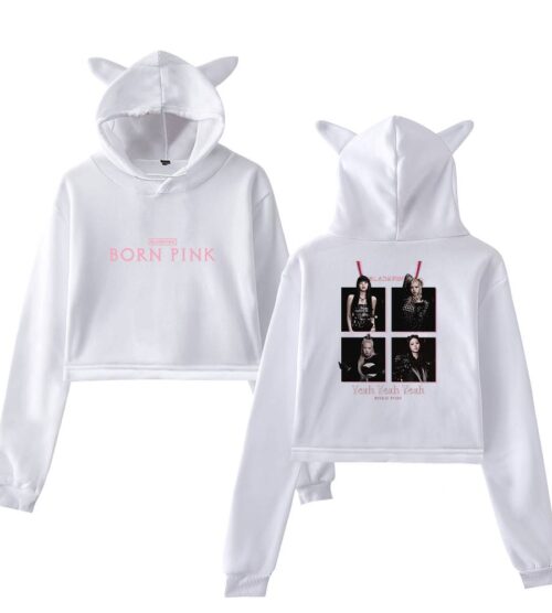 Blackpink Born Pink Cropped Hoodie #5