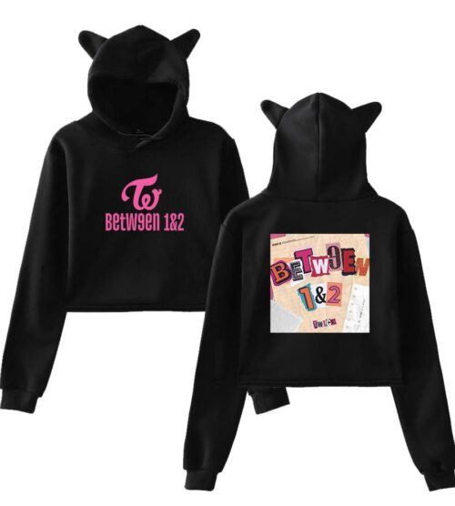 Twice Between 1&2 Cropped Hoodie #2
