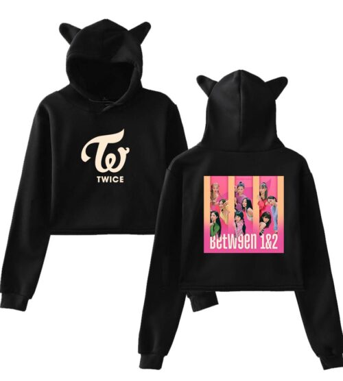 Twice Between 1&2 Cropped Hoodie #1