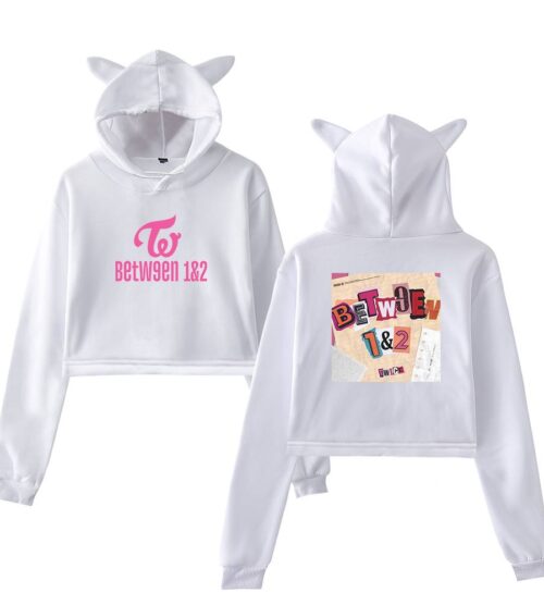Twice Between 1&2 Cropped Hoodie #2