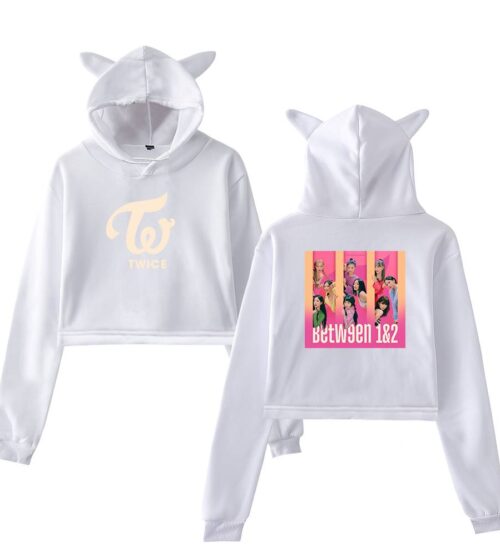 Twice Between 1&2 Cropped Hoodie #1