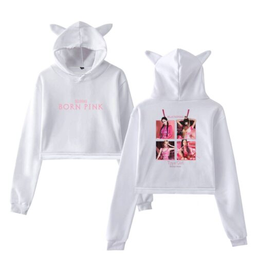 Blackpink Born Pink Cropped Hoodie #1