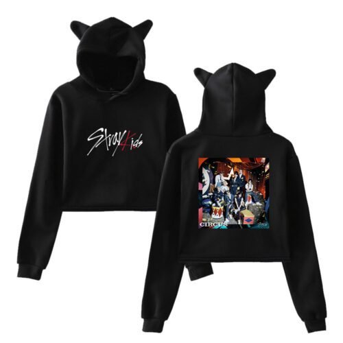 Stray Kids Circus Cropped Hoodie #4