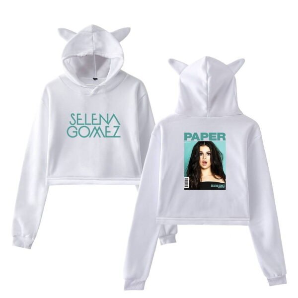 Selena Gomez Cropped Hoodie #3 + Gift - Image 2