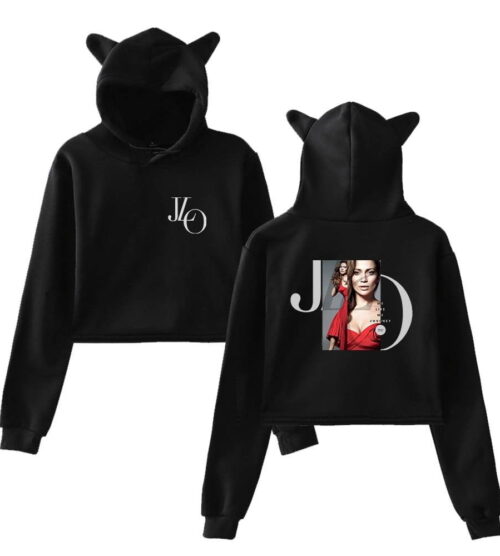 Jennifer Lopez Cropped Hoodie #1