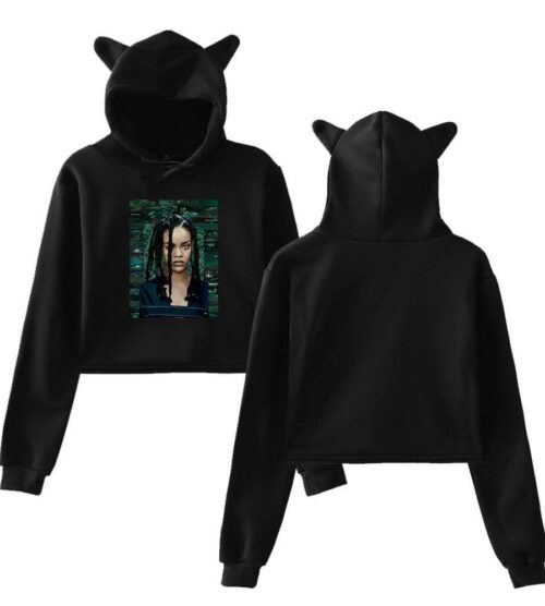 Rihanna Cropped Hoodie #3 + Gift