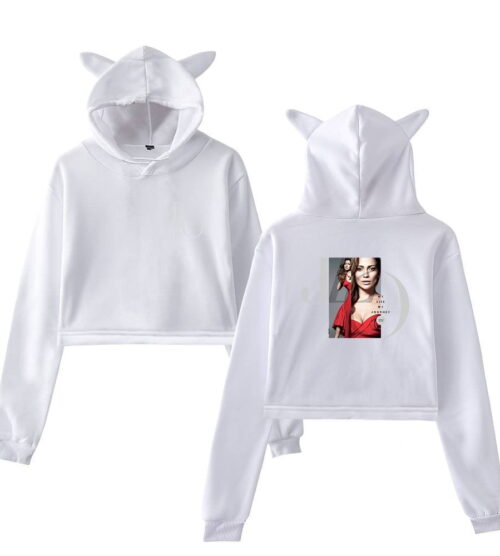 Jennifer Lopez Cropped Hoodie #1