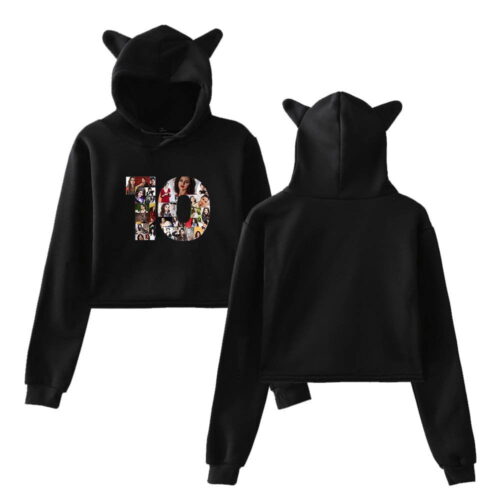 Selena Gomez Cropped Hoodie #4