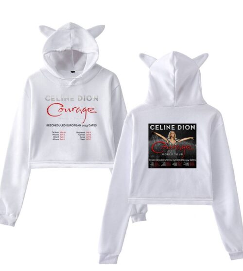 Celine Dion Cropped Hoodie #4