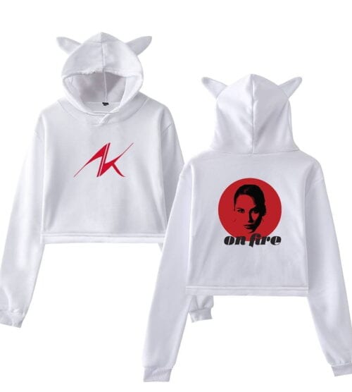 Alicia Keys Cropped Hoodie #1