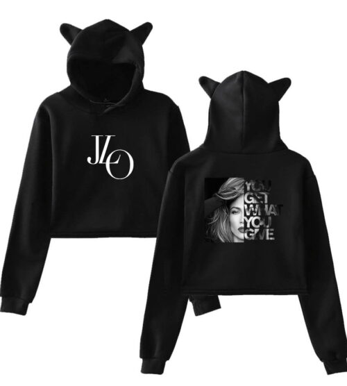 Jennifer Lopez Cropped Hoodie #3 + Gift