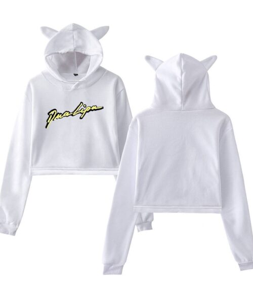 Dua Lipa Cropped Hoodie #1