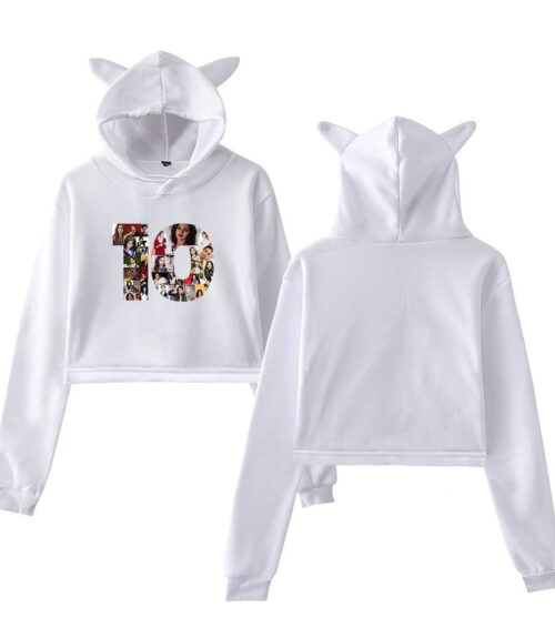 Selena Gomez Cropped Hoodie #4