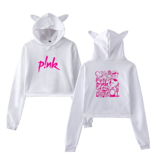 Pink Cropped Hoodie #1 + Gift