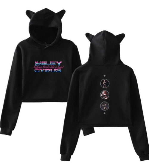 Miley Cyrus Cropped Hoodie #4 + Gift