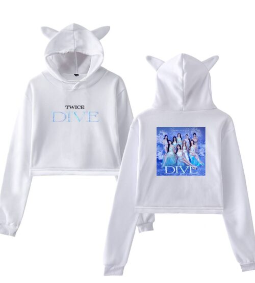 Twice Dive Cropped Hoodie #1