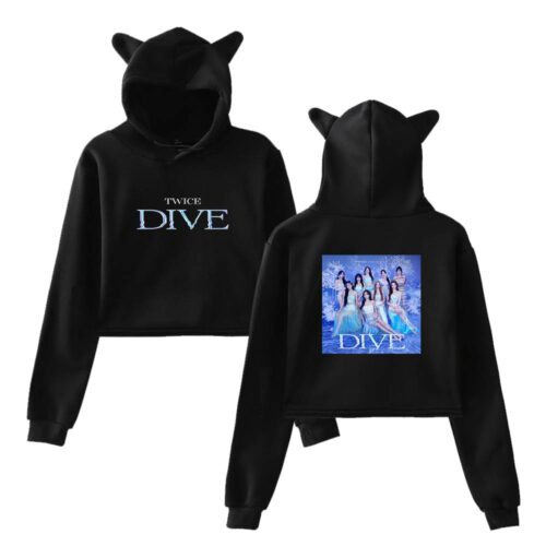 Twice Dive Cropped Hoodie #1