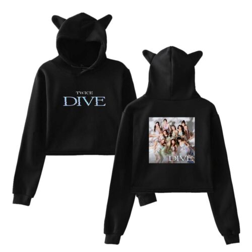 Twice Dive Cropped Hoodie #3